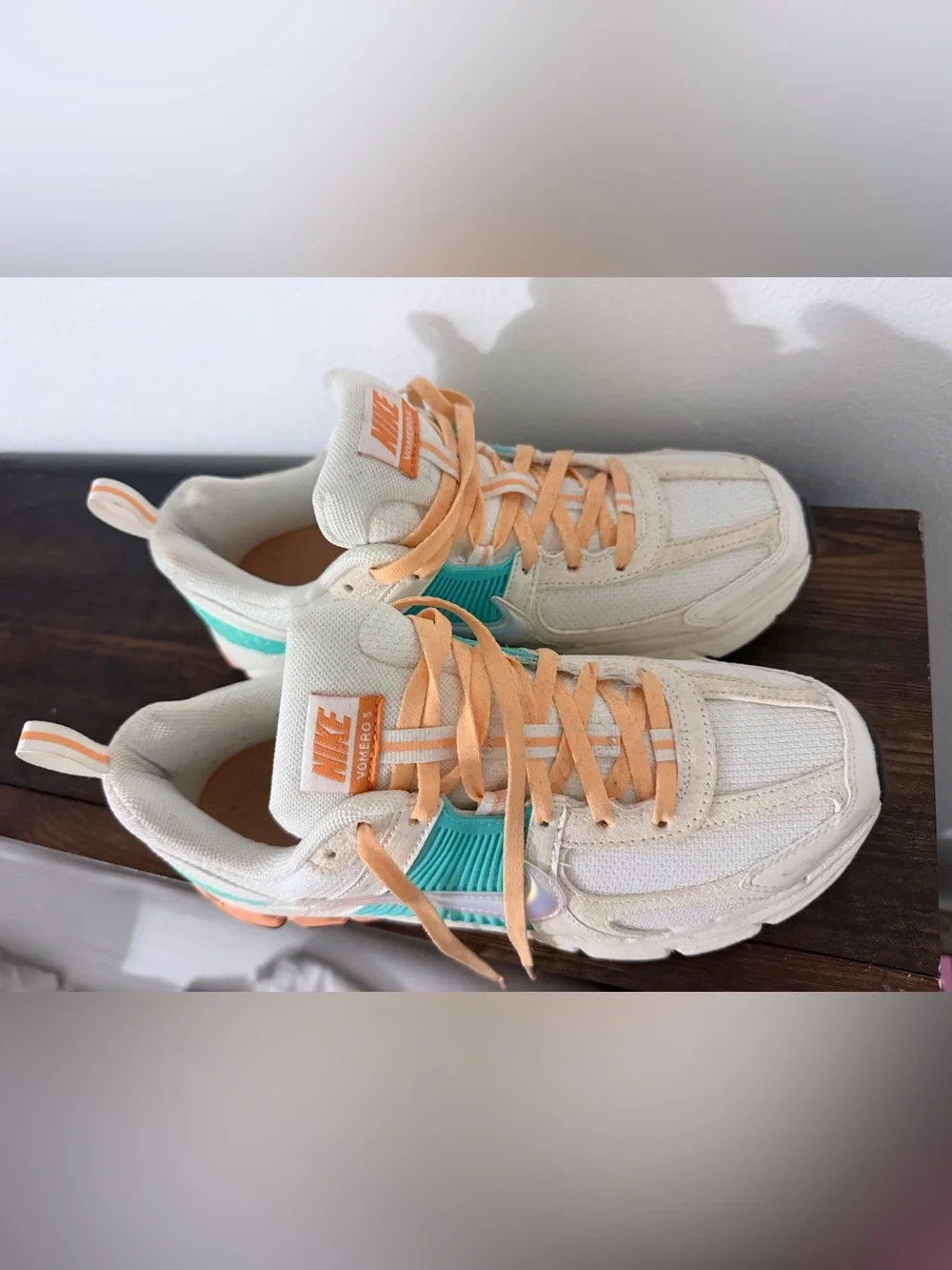 Nike Kids' Teal & Peach Mesh Running Sneakers
